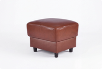 Velmont Genuine Leather Tan Footstool