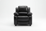 Veloura Black Leather Armchair