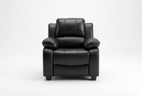 Veloura Black Leather Armchair