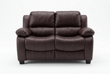 Veloura Brown Leather 2 Seater Sofa