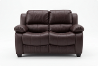 Veloura Brown Leather 2 Seater Sofa