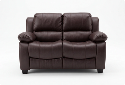 Veloura Brown Leather 2 Seater Sofa