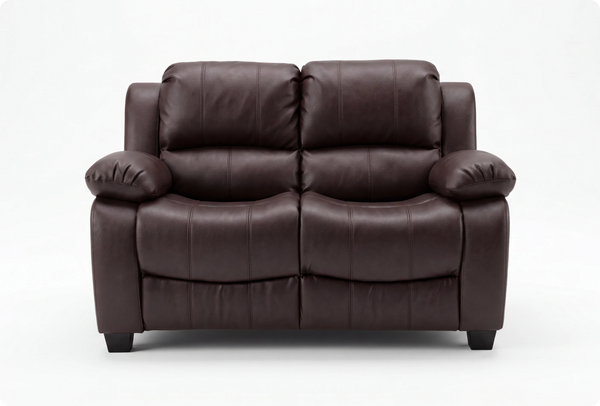 Veloura Brown Leather 2 Seater Sofa