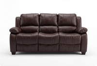 Veloura Brown Leather 3 Seater Sofa