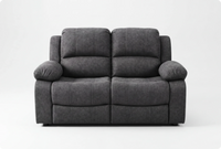 Veloura Charcoal Fabric 2 Seater Sofa