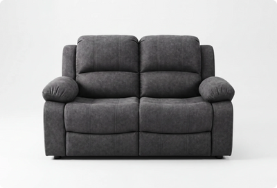 Veloura Charcoal Fabric 2 Seater Sofa