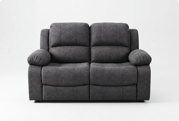Veloura Charcoal Fabric 2 Seater Sofa