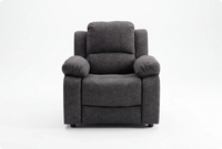 Veloura Charcoal Fabric Armchair