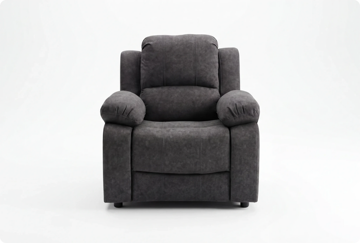 Veloura Charcoal Fabric Armchair