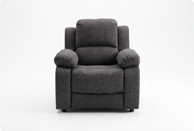 Veloura Charcoal Fabric Armchair