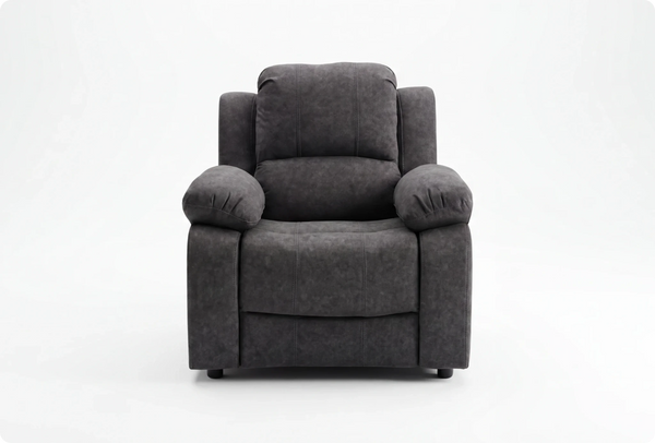 Veloura Charcoal Fabric Armchair