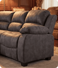 Veloura Charcoal Fabric Corner Sofa