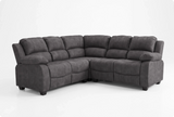 Veloura Charcoal Fabric Corner Sofa 2C2