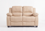 Veloura Cream Leather 2 Seater Sofa