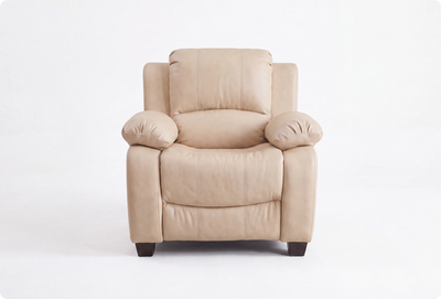 Veloura Cream Leather Armchair