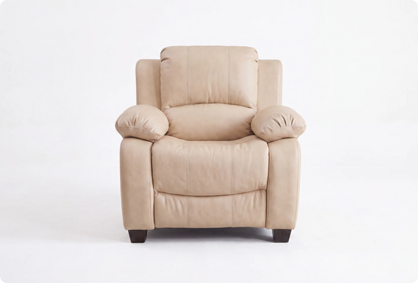 Veloura Cream Leather Armchair