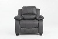 Veloura Grey  Leather Armchair