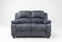 Veloura Roxy Grey Fabric 2 Seater Sofa