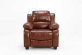 Veloura Tan Leather Armchair