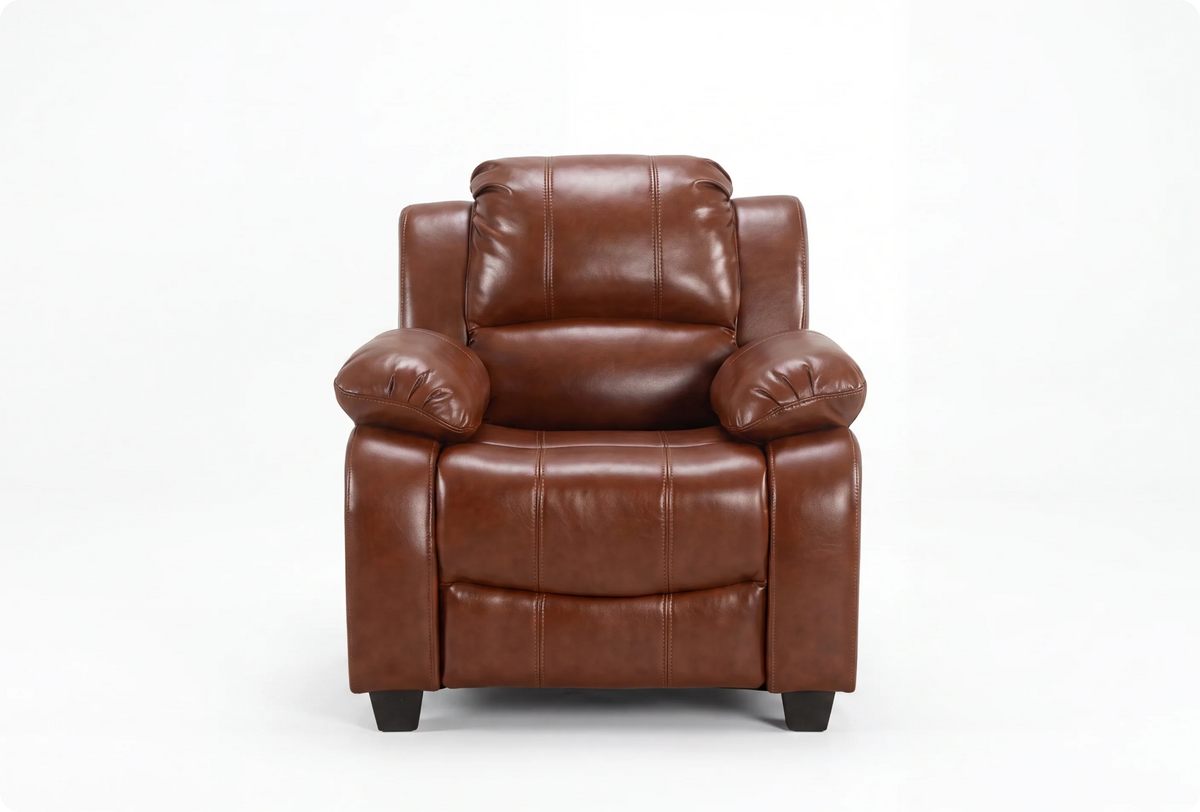 Veloura Tan Leather Armchair