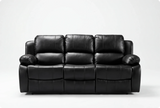 York Black Leather Electric Recliner 3