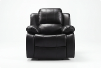 York Black Leather Electric Recliner