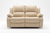 York Cream Leather 2 Seater Manual