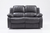 York Grey Leather 2 Seater Manual
