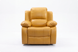 York Leather Mustard Manual Recliner