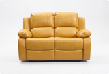 York Mustard Leather Manual Recliner 2