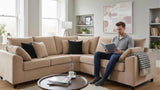Euphoria Light Brown Corner 2r2 - Furniture Instore