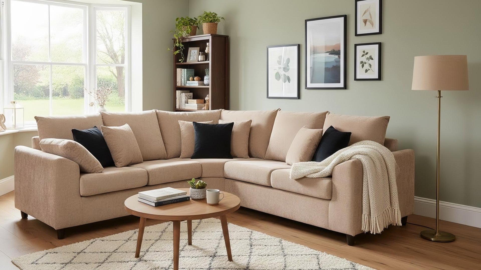 Euphoria Light Brown Corner 2r2 - Furniture Instore