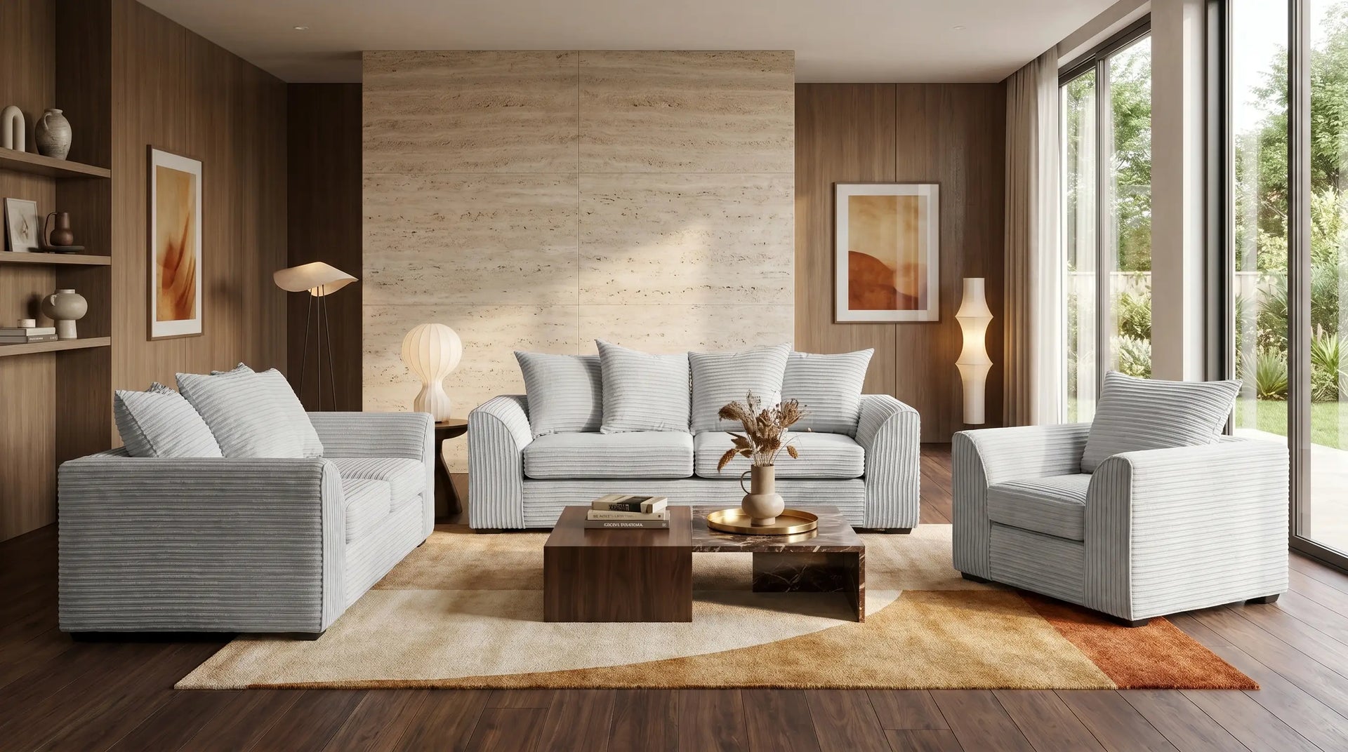 Oxford Shark  Fabric 2 Seater Sofa