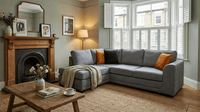Orka Sofa Grey Fabric Left Hand Corner Sofa - LHC - Furniture Instore
