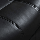 Valencia Black Leather Manual Recliner 3+2+1 Seater Sofa Set - Furniture Instore